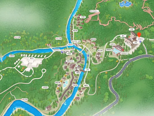 献县结合景区手绘地图智慧导览和720全景技术，可以让景区更加“动”起来，为游客提供更加身临其境的导览体验。